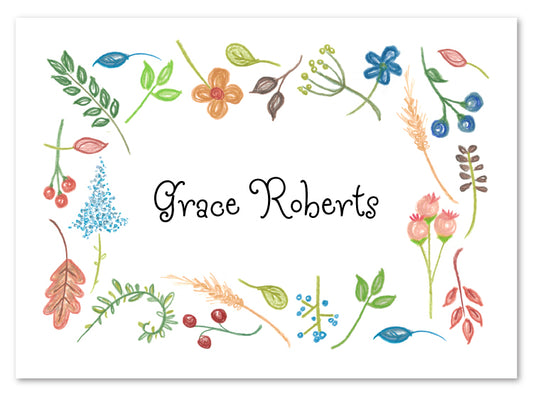 Berry and Leaf Sprigs Stationery