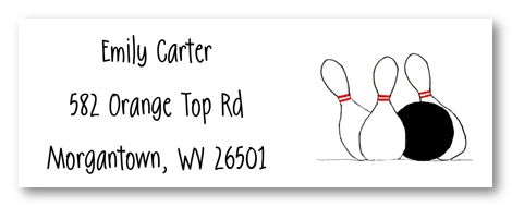 Bowling Address Labels