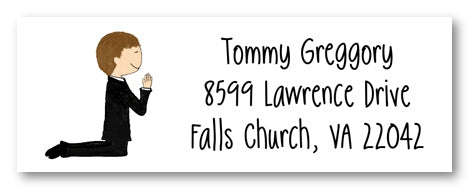 Boy's First Communion Address Label