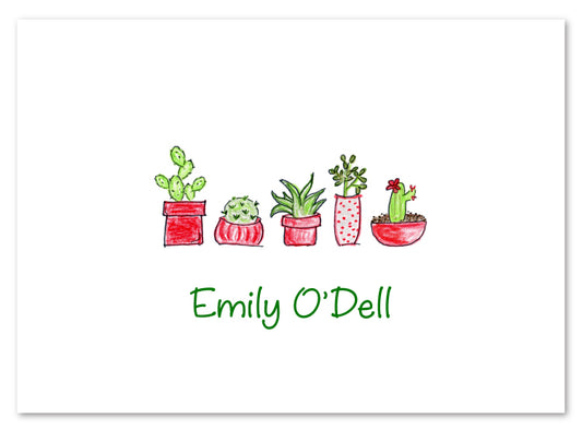 Christmas Cactus Plants Stationery