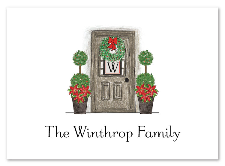 Christmas Front Door Stationery