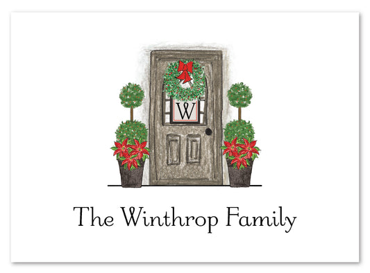 Christmas Front Door Stationery