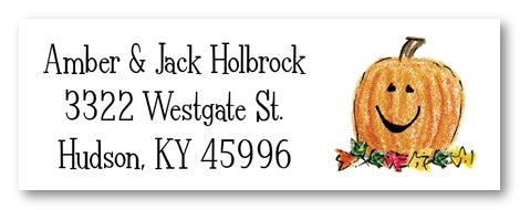 Happy Pumpkin Address Label