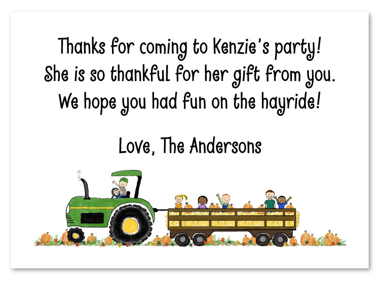 Hayride Flat Notecard