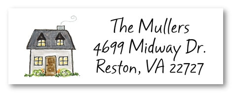 Basic House Labels House Family Address Labels – AmyAdele.com
