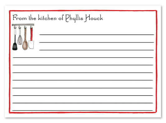 Kitchen Rack Recipe Card