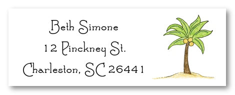 Palm Tree Address Labels