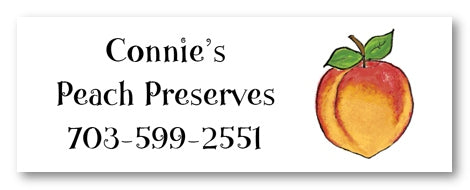 Peach Address Label