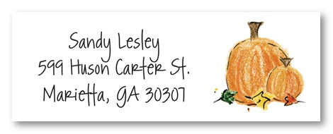 Pumpkin Address Labels