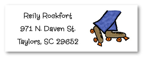 Roller Skate Address Labels