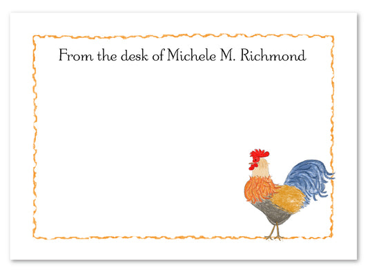 Rooster Flat Notecard