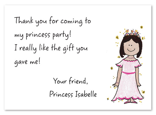 Latina Princess Flat Notecard