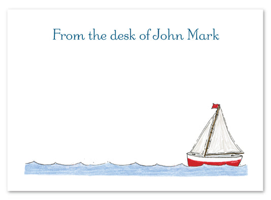Sailboat Flat Note Card