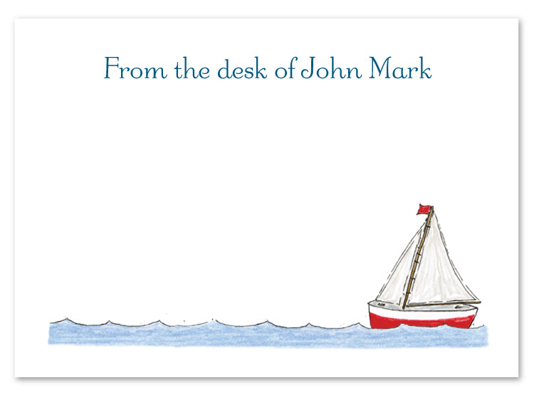 Sailboat Flat Note Card