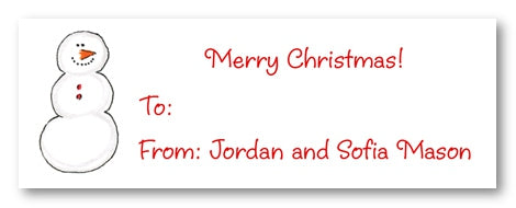 Snowman Address Labels