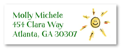 Sunshine Address Labels