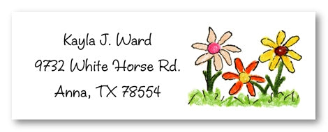 Sunshine Daisies Address Labels