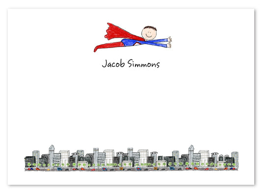 Superhero Flat Notecard