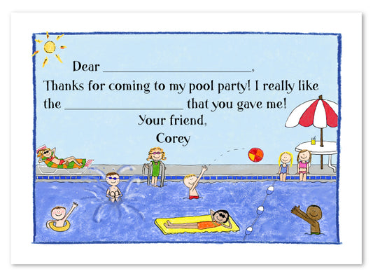 Swimming Pool Flat Card