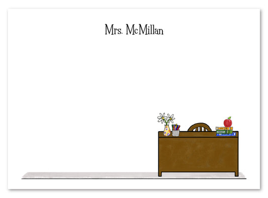 Teacher's Desk Flat Cards