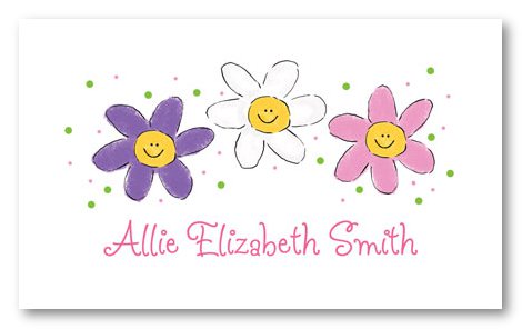 Three Daisies Calling Cards