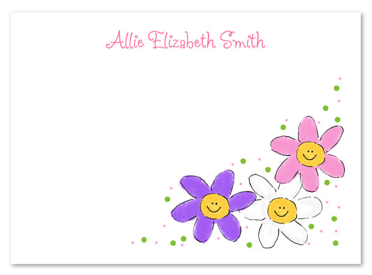 Three Daisies Flat Cards