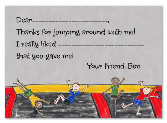 Trampoline Flat Cards