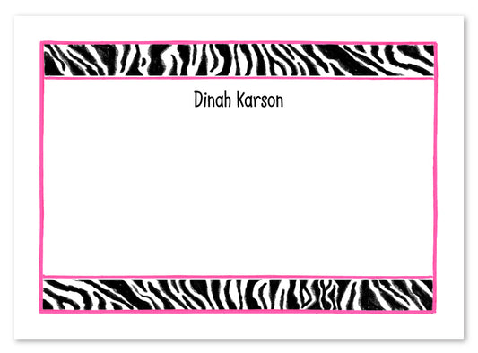 Zebra Print Flat Cards