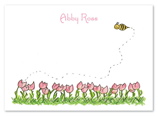 Amys Tulips Flat Card