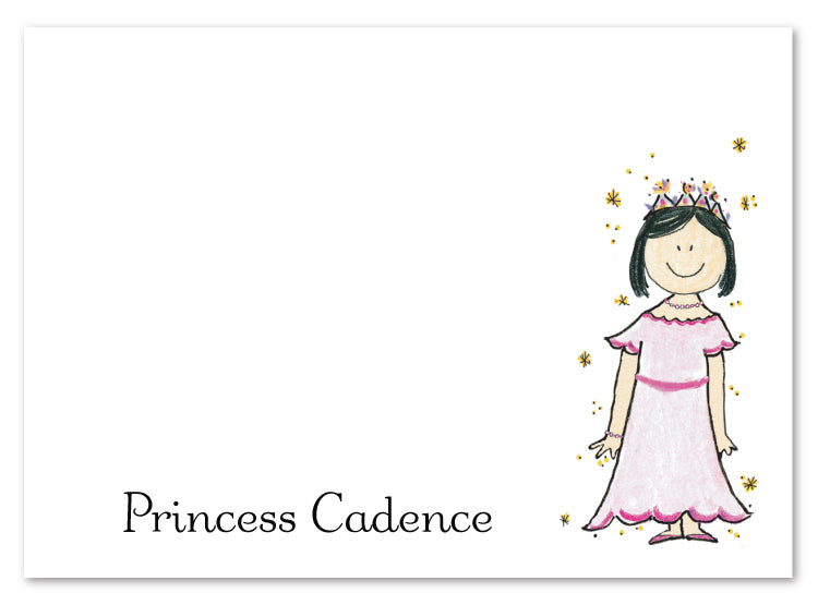 Asian Princess Flat Note Card