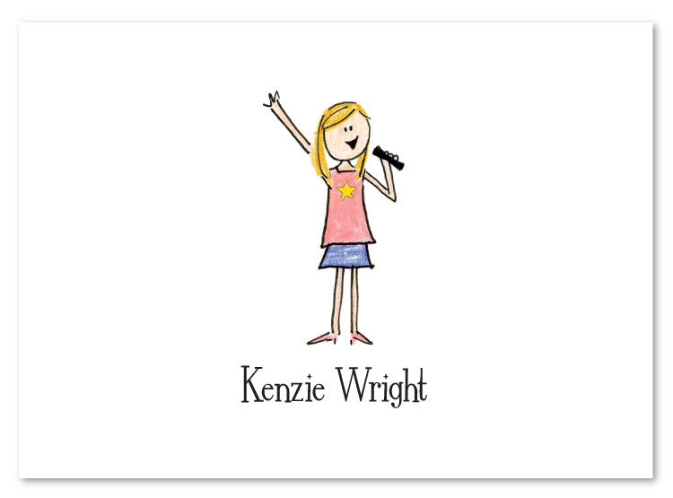 Blonde American Star Stationery