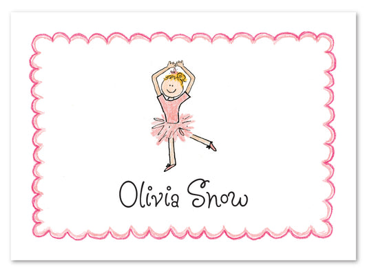 Blonde Ballerina Stationery