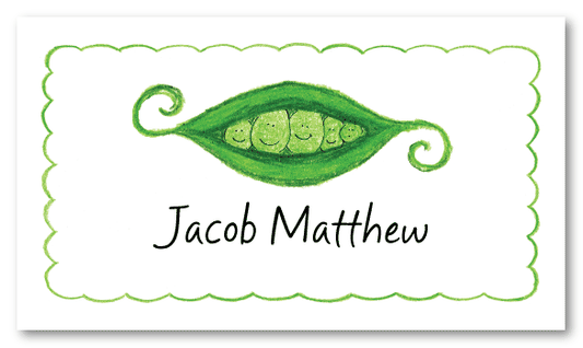 Peapod Family Of 5 Calling Card Design