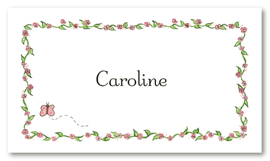 Caroline Border Calling Card Design