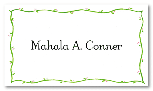 Petite Border Calling Card Design