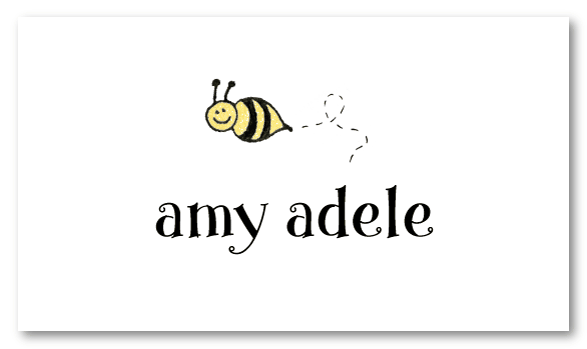 Amy's Bee Calling Card Design