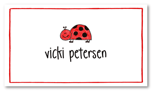 Ladybug Calling Card Design