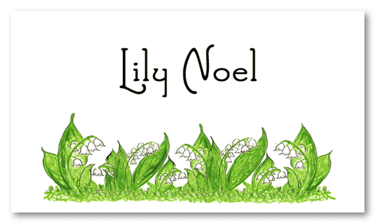 Lilies Of The Valley Personal Calling Cards