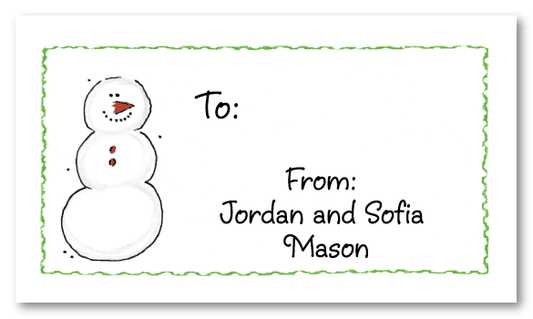 Snowman Calling Cards