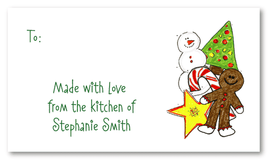Christmas Cookies Calling Cards
