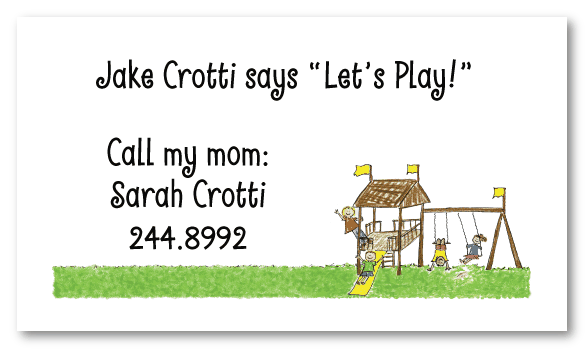 Playground Calling Cards