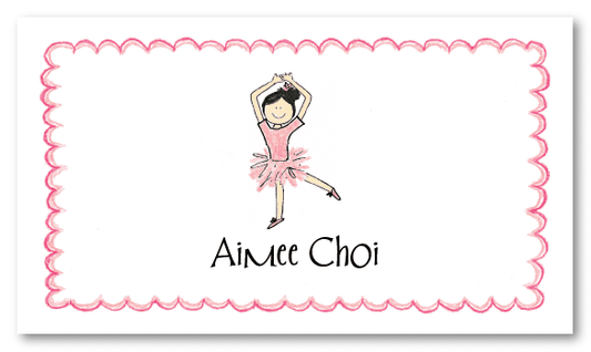 Asian Ballerina Calling Cards