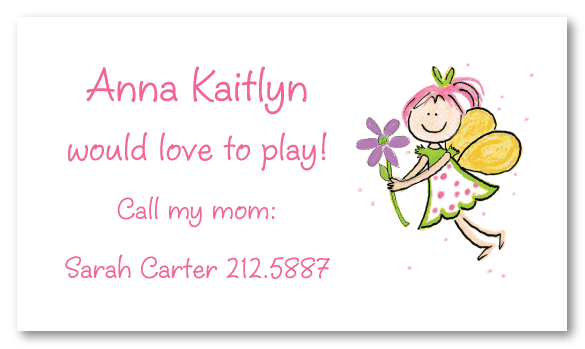 Fairy Calling Cards