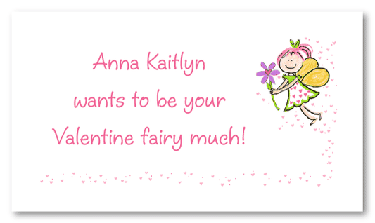Valentine Fairy Calling Card