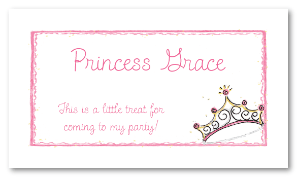 Princess Crown Calling Cards