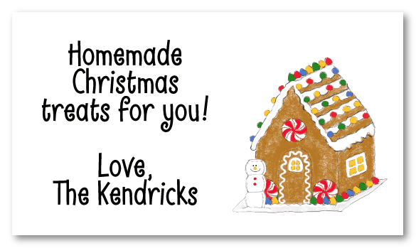 Gingerbread House Calling Cards