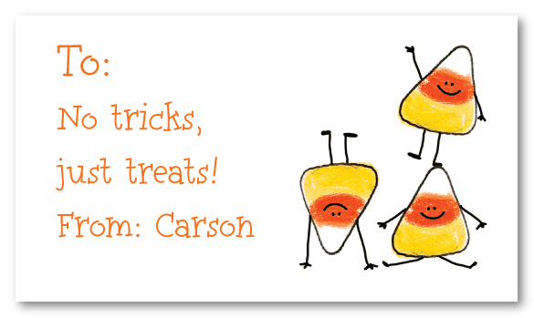 Candy Corn Calling Cards