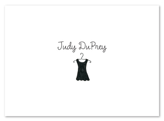 Black Dress Stationery