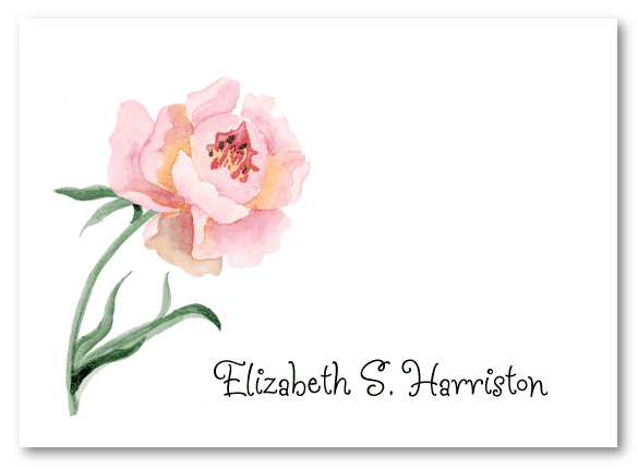 Pink Peony Stationery