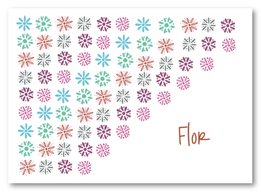 Flor Flower Row Stationery